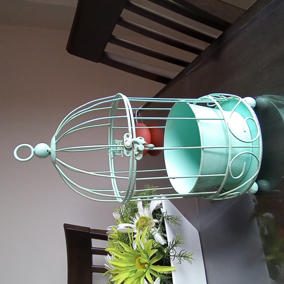 Other - Bird Cage Flower Pot - Herb Planter Decorative